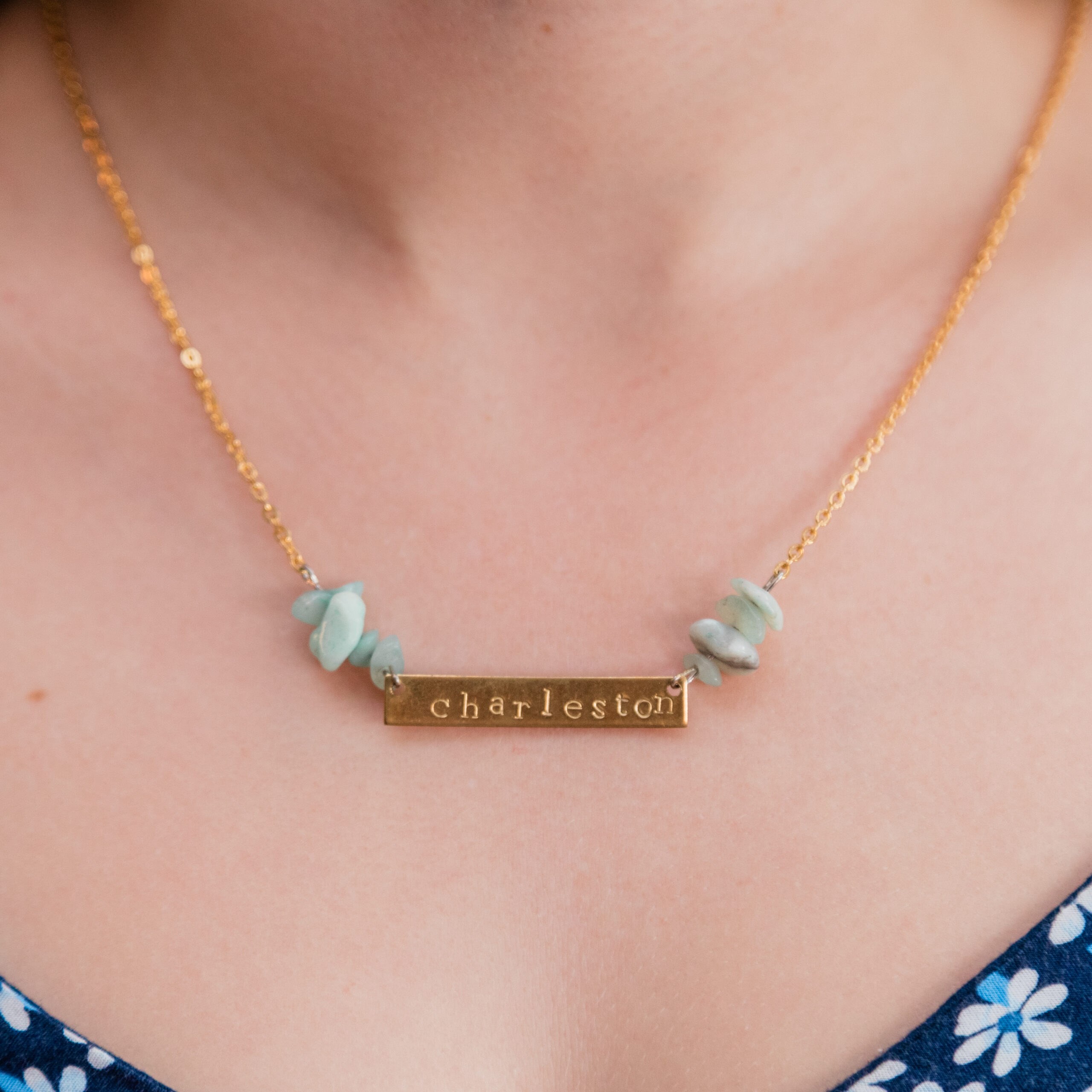 bar necklace