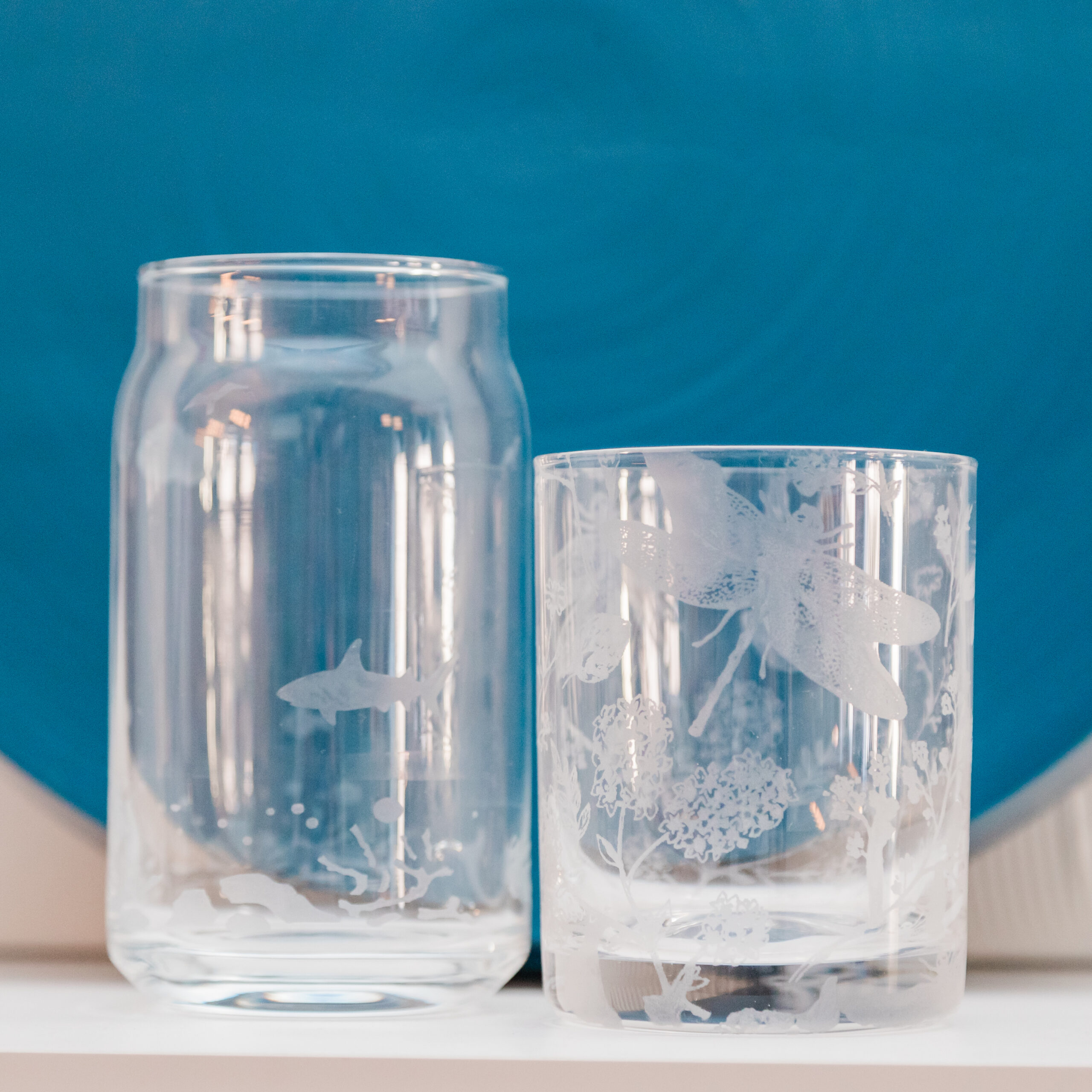 etched glasses